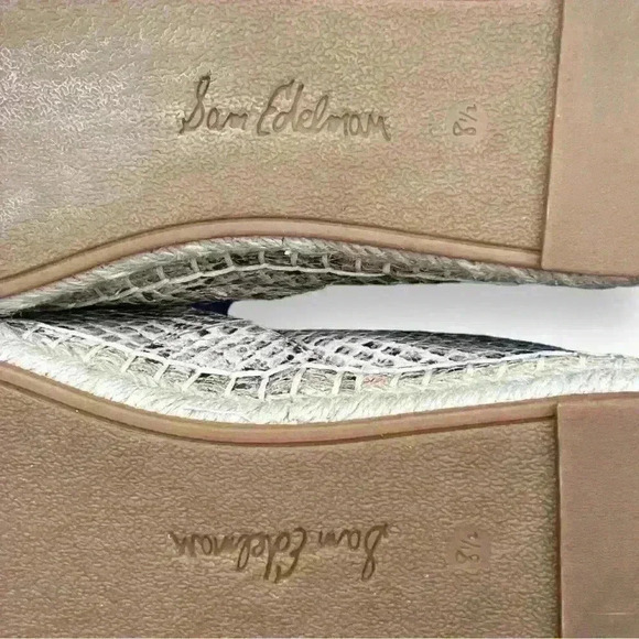 New Sam Edelman Kesia Snake Print Espadrilles Size 8.5 - Picture 11 of 11